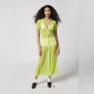 NWT UO Connie Sheer Lace Midi Dress